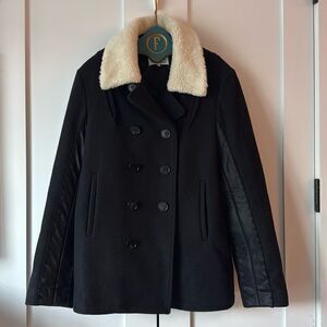 Maison Martin Margiela Wool Pea Coat with Collar - 52 (42 US)